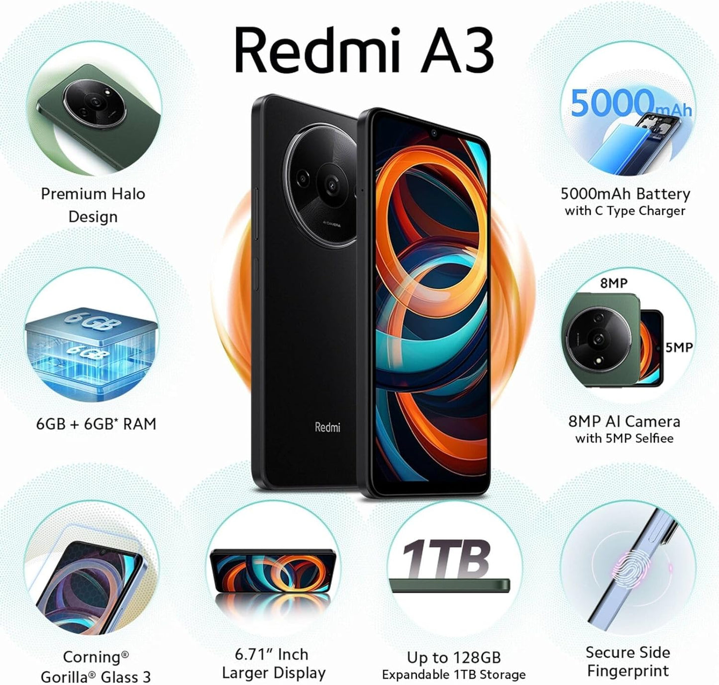 REDMI A-3 4GB-128GB